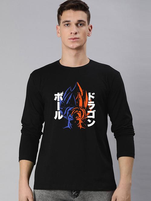 men round neck chest print t-shirt - 20563563 - Very Small Image - 1
