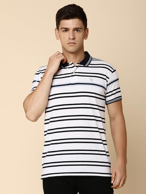 white & bluecotton regular t-shirt - 20565286 - Very Small Image - 1