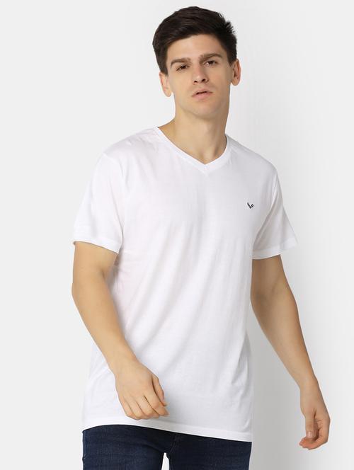 white cotton plain tshirt - 20565311 - Very Small Image - 1
