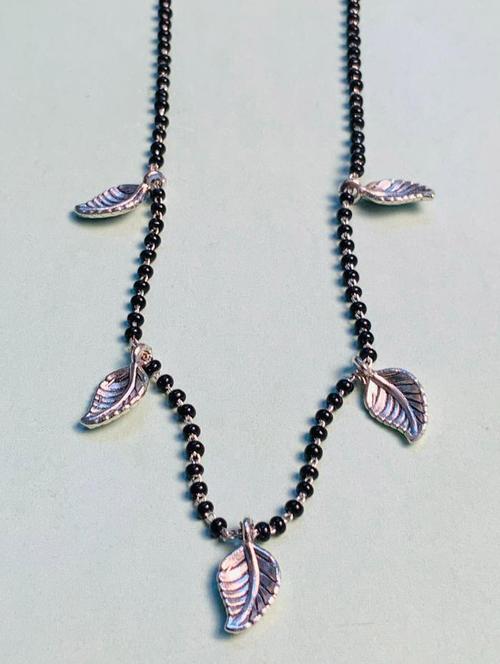 abdesigns silver plated mangalsutra - 20566416 - Very Small Image - 1
