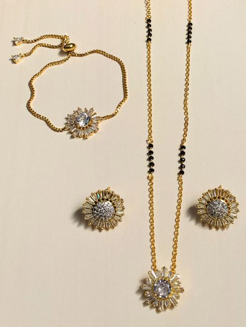 abdesigns gold plated mangalsutra set - 20566593 - Very Small Image - 1