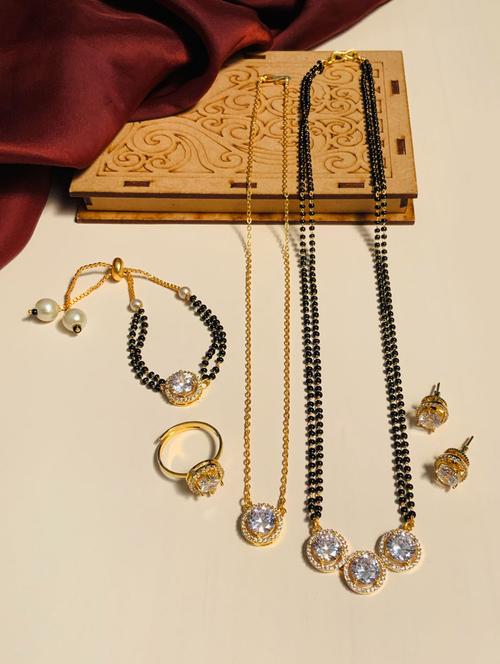 abdesigns gold plated mangalsutra set - 20566610 - Very Small Image - 1