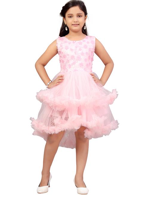 girls round neck sleeveless frock - 20568343 - Very Small Image - 1