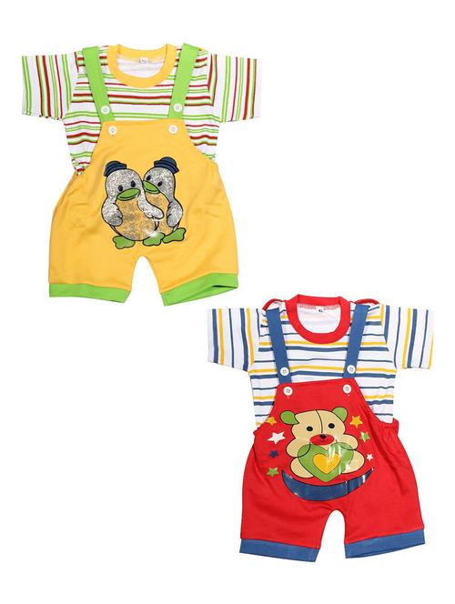 pack of 2 boys printed dungree - 20570016 - Very Small Image - 1
