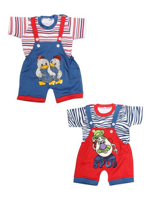 pack of 2 boys printed dungree - 20570026 - Very Small Image - 1