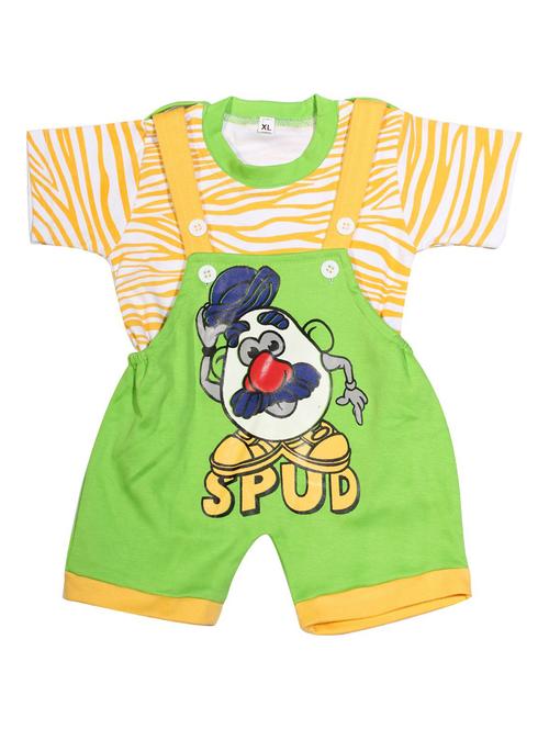 multi colored cotton blend dungarees twin sets & dungree - 20570035 - Very Small Image - 1