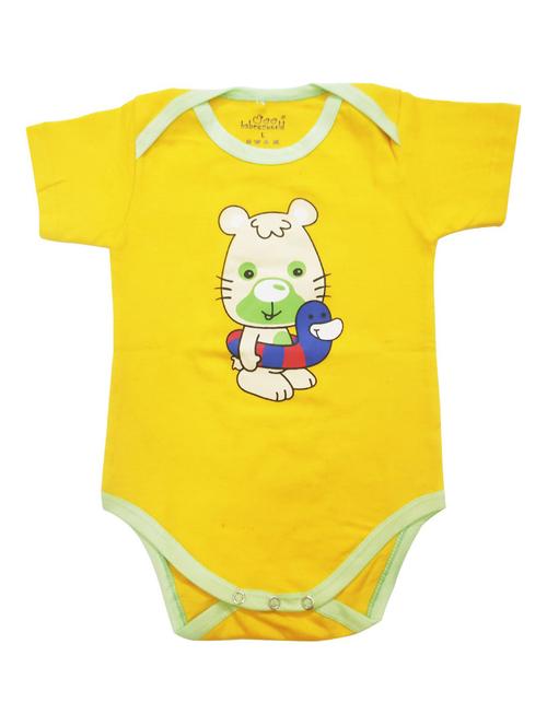 yellow graphic cotton romper - 20570063 - Very Small Image - 1