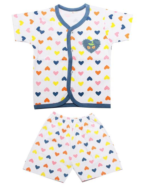 multi colored cotton blend shorts set nightwear - 20570559 - Very Small Image - 1