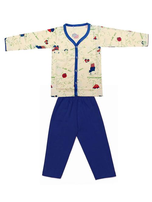 off-white cotton blend pyjama set nightwear - 20570605 - Very Small Image - 1