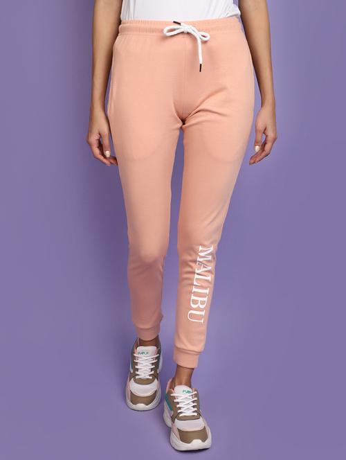 pink cotton joggers - 20572236 - Very Small Image - 1