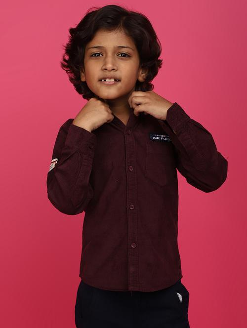boys long sleeved placement printed shirt - 20572677 - Very Small Image - 1