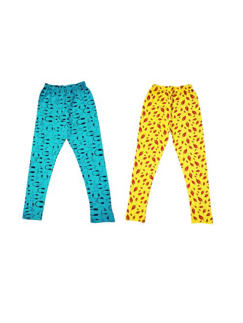 girls pack of 2 multi colored legging - 20573978 - Very Small Image - 1