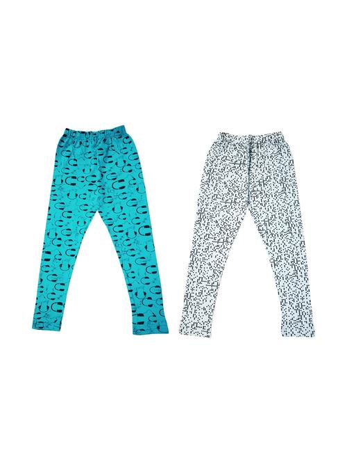 girls pack of 2 multi colored legging - 20573979 - Very Small Image - 1