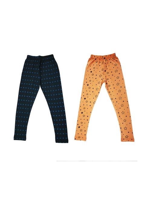 girls pack of 2 multi colored legging - 20573991 - Very Small Image - 1