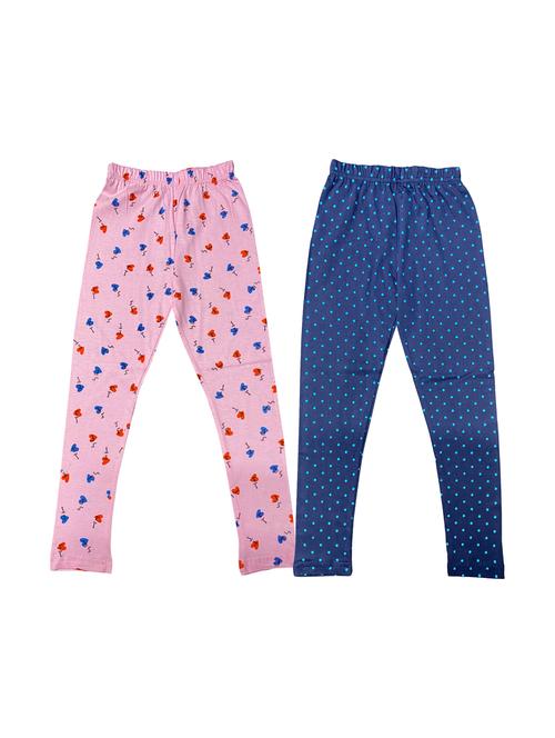 girls pack of 2 cotton legging - 20574343 - Very Small Image - 1