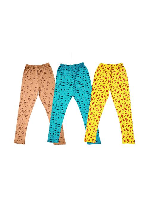 girls pack of 3 cotton legging - 20574372 - Very Small Image - 1