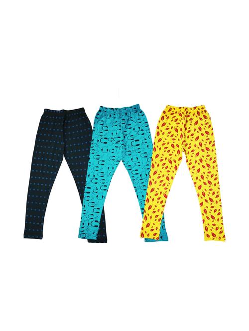 girls pack of 3 cotton legging - 20574399 - Very Small Image - 1