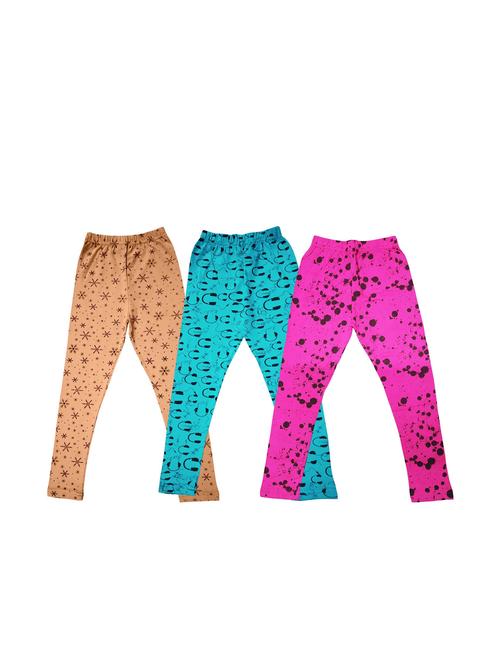 girls pack of 3 cotton legging - 20574401 - Very Small Image - 1