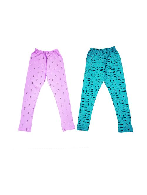 girls pack of 2 cotton legging - 20574409 - Very Small Image - 1