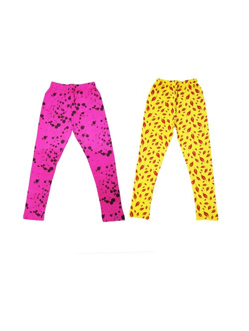 girls pack of 2 cotton legging - 20574411 - Very Small Image - 1
