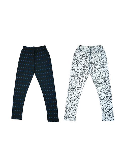 pack of 2 - multi colored cotton leggings - 20574421 - Very Small Image - 1