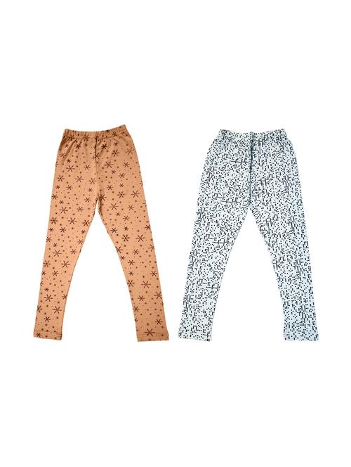 pack of 2 - multi colored cotton leggings - 20574470 - Very Small Image - 1