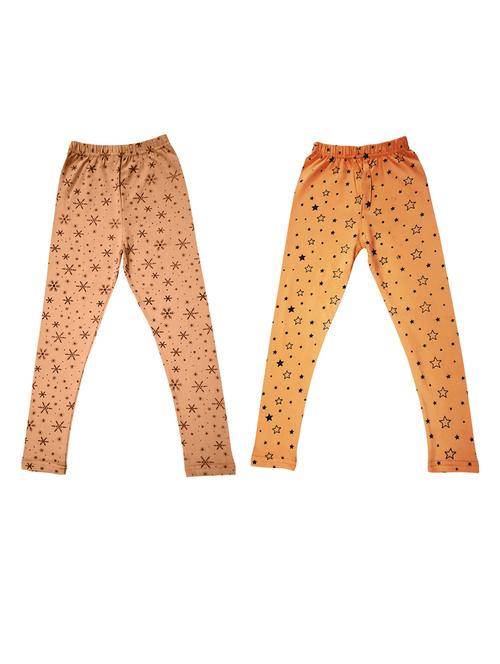 pack of 2 - multi colored cotton leggings - 20574509 - Very Small Image - 1