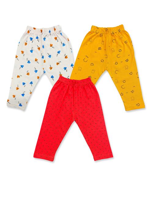 girls set of 3 multi color printed leggings - 20574983 - Very Small Image - 1