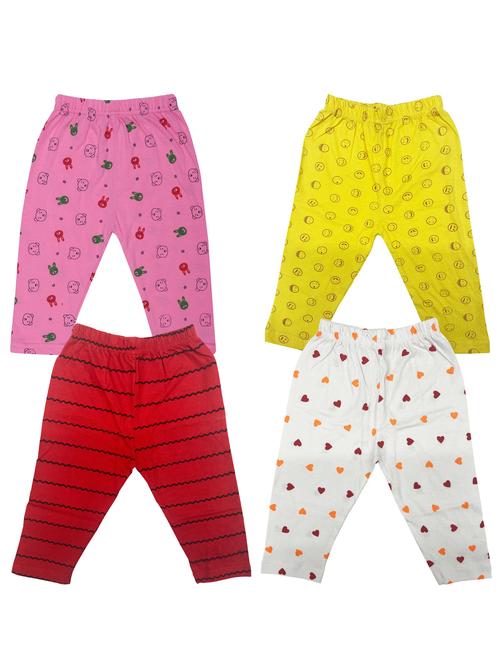 girls set of 4 multi color printed leggings - 20575208 - Very Small Image - 1