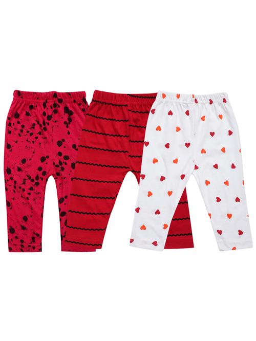girls pack of 3 multi coloured printed leggings - 20575247 - Very Small Image - 1