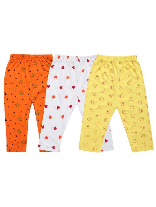 girls pack of 3 multi coloured printed leggings - 20575248 - Very Small Image - 1