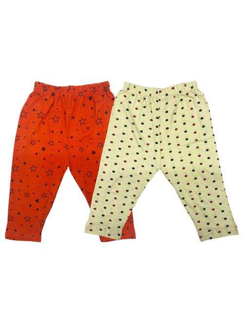 girls pack of 2 multi coloured printed leggings - 20575277 - Very Small Image - 1