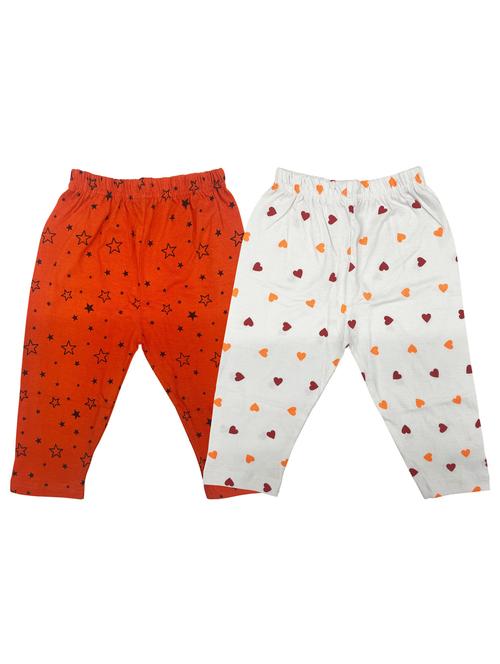 girls pack of 2 multi coloured printed leggings - 20575278 - Very Small Image - 1