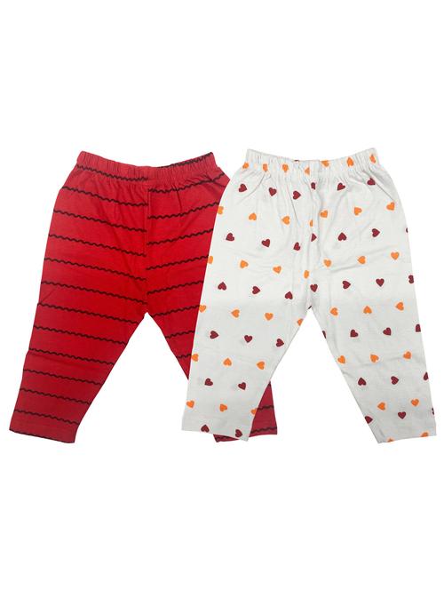girls pack of 2 cotton leggings - 20575299 - Very Small Image - 1