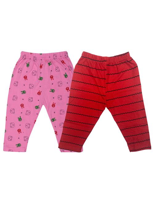 girls pack of 2 cotton leggings - 20575326 - Very Small Image - 1