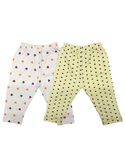 girls set of 2 multi color printed leggings - 20575344 - Very Small Image - 1