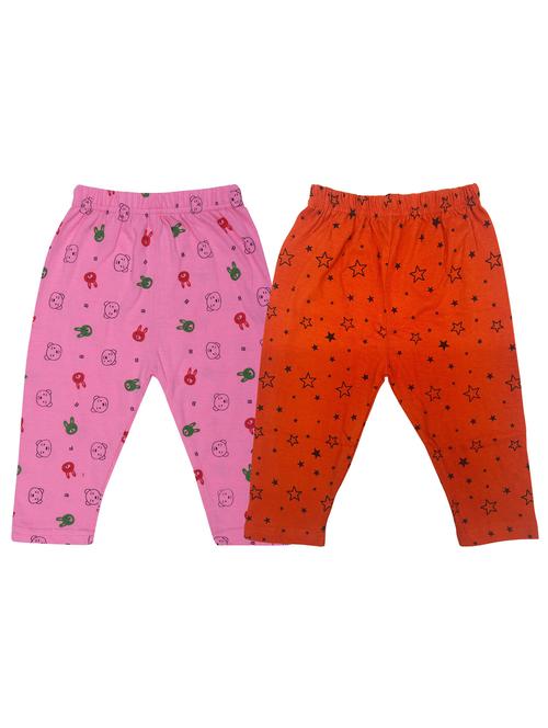 girls set of 2 multi color printed leggings - 20575360 - Very Small Image - 1