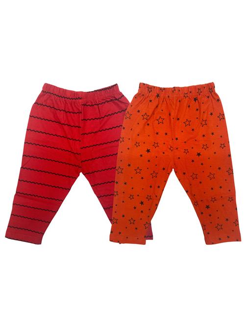 girls set of 2 multi color printed leggings - 20575367 - Very Small Image - 1