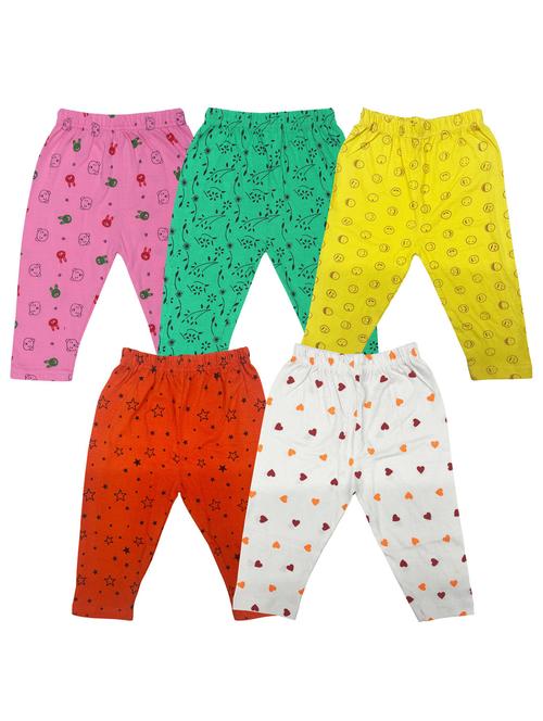 girls set of 5 multi color printed leggings - 20575429 - Very Small Image - 1
