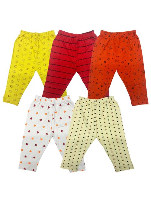 girls pack of 5 multi colored legging - 20575430 - Very Small Image - 1