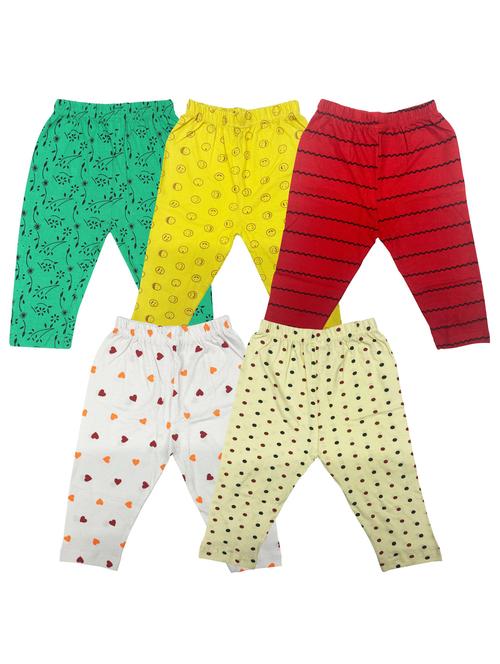 girls pack of 5 multi colored legging - 20575453 - Very Small Image - 1