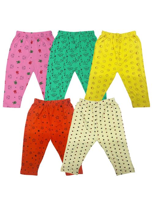 girls pack of 5 multi colored legging - 20575464 - Very Small Image - 1
