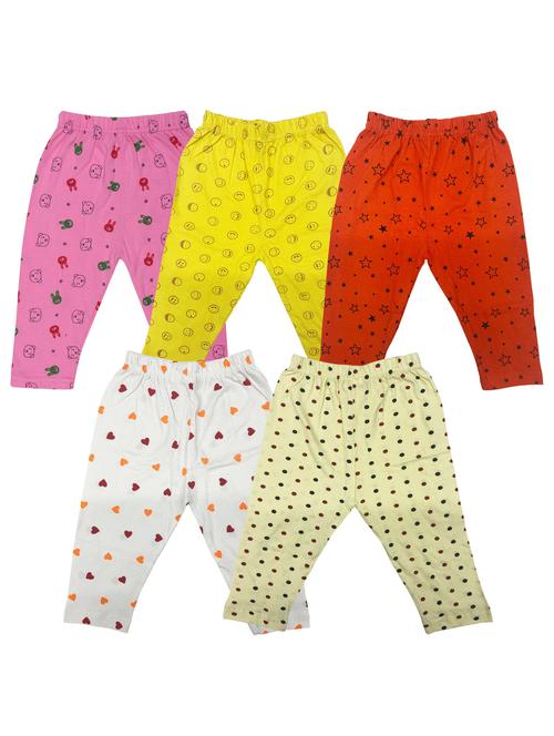 girls pack of 5 multi colored legging - 20575474 - Very Small Image - 1