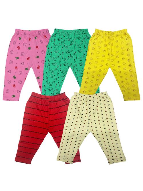 pack of 5 - multi colored cotton leggings - 20575483 - Very Small Image - 1