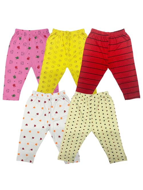 pack of 5 - multi colored cotton leggings - 20575491 - Very Small Image - 1