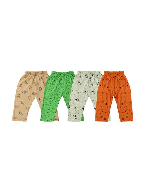 girls set of 4 printed multi coloured leggings - 20575577 - Very Small Image - 1