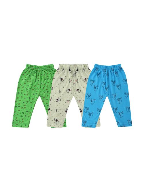 girls set of 3 printed multi coloured leggings - 20575641 - Very Small Image - 1