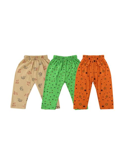 girls set of 3 printed multi coloured leggings - 20575653 - Very Small Image - 1