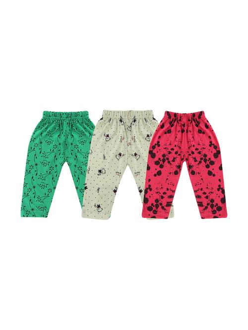 girls set of 3 printed multi coloured leggings - 20575659 - Very Small Image - 1