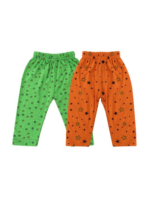 girls set of 2 printed multi coloured leggings - 20575699 - Very Small Image - 1